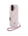 Buy Case Karl Lagerfeld Quilted Initial Logo & Chain Strap for Apple iPhone 16 pink - KLD21998 - {ean13} - Home Screen Store Europe