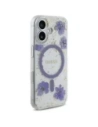 Kup Etui Guess Resin Flowers Glitter MagSafe für Apple iPhone 16 lila - GUE4495 - {ean13} - Sklep Home Screen