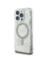 Buy Case Guess Resin Flowers Glitter MagSafe for Apple iPhone 16 Pro beige - GUE4496 - {ean13} - Home Screen Store Europe