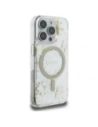 Kup Etui Guess Resin Flowers Glitter MagSafe pro Apple iPhone 16 Pro béžová - GUE4496 - {ean13} - Sklep Home Screen