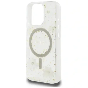 Kup Etui Guess gyanta virágok csillám MagSafe Apple iPhone 16 Pro-hoz bézs színben - GUE4496 - {ean13} - Sklep Home Screen