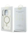 Buy Case Guess Resin Flowers Glitter MagSafe for Apple iPhone 16 Pro beige - GUE4496 - {ean13} - Home Screen Store Europe