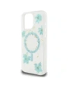 Kup Etui Guess Resin Flowers Glitter MagSafe pro Apple iPhone 16 Pro tyrkysový - GUE4499 - {ean13} - Sklep Home Screen