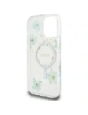 Kup Etui Guess Resin Flowers Glitter MagSafe pro Apple iPhone 16 Pro tyrkysový - GUE4499 - {ean13} - Sklep Home Screen