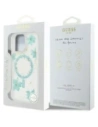 Kup Etui Guess Resin Flowers Glitter MagSafe pro Apple iPhone 16 Pro tyrkysový - GUE4499 - {ean13} - Sklep Home Screen