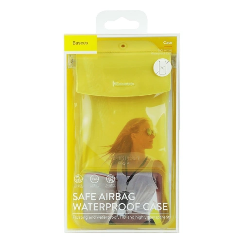 Buy Baseus Safe Airbag Universal Waterproof Case Yellow - BSU1486YEL - {ean13} - Home Screen Store Europe