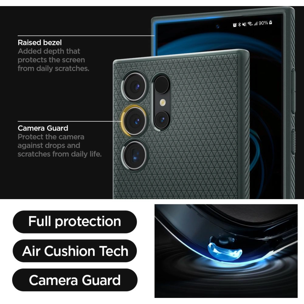 [CR] Etui Spigen Liquid Air Samsung Galaxy S24 Ultra Abyss Green