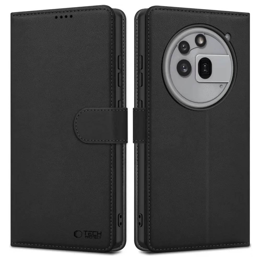 Etui z klapką Tech-Protect Wallet Nothing Phone 3a Pro Matte Black