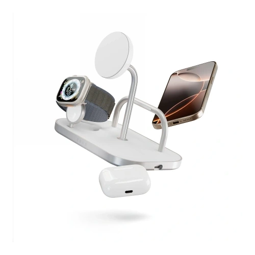Kup Zens 4-1 Wireless Charger 60W Qi2 bis zu drei Geräte (60W) mit der Möglichkeit, ein viertes über USB-C aufzuladen - ZENS38 - {ean13} - Sklep Home Screen