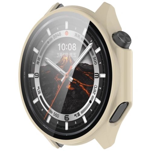 Kup Etui ze szkłem do zegarka Bizon Case+Glass Watch do OnePlus Watch 3 / Oppo Watch X2 beżowe - BIZ8871 - {ean13} - Sklep Home Screen