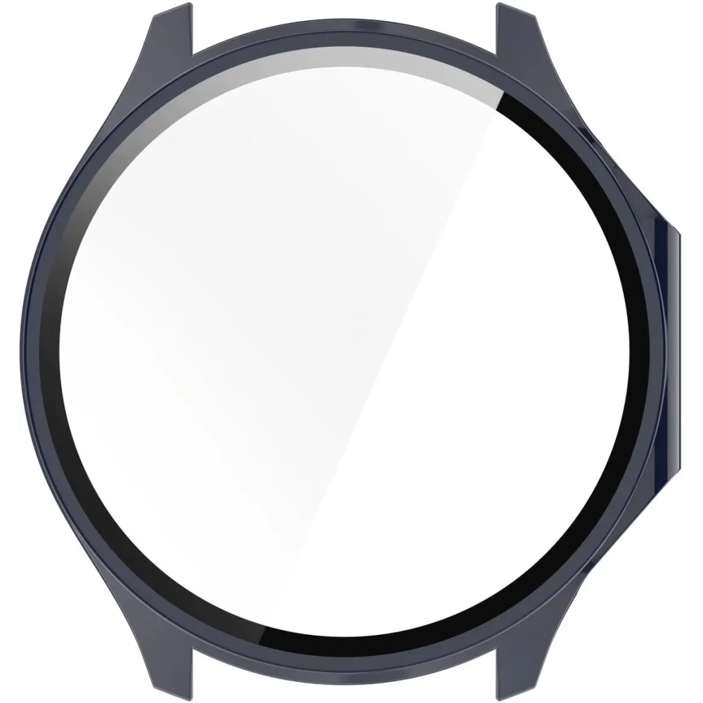 Etui ze szkłem do zegarka Bizon Case+Glass Watch do OnePlus Watch 3 / Oppo Watch X2 niebieskie