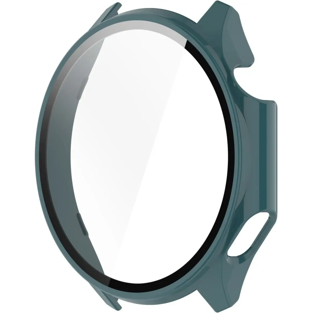 Etui ze szkłem do zegarka Bizon Case+Glass Watch do OnePlus Watch 3 / Oppo Watch X2 zielone