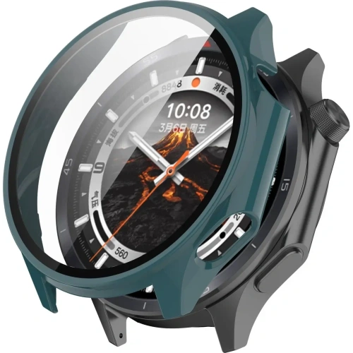 Kup Etui ze szkłem do zegarka Bizon Case+Glass Watch do OnePlus Watch 3 / Oppo Watch X2 zielone - BIZ8873 - {ean13} - Sklep Home Screen