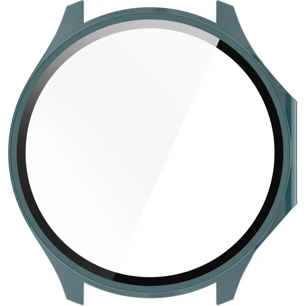 Etui ze szkłem do zegarka Bizon Case+Glass Watch do OnePlus Watch 3 / Oppo Watch X2 zielone