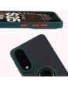 Kup Bizon Case Hybrid Ring Samsung Galaxy S25 Edge rauchig mit einem dunkelgrünen Rahmen - BIZ8877 - {ean13} - Sklep Home Screen