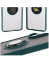 Buy Bizon Case Hybrid Ring Samsung Galaxy S25 Edge smoky with a dark green frame - BIZ8877 - {ean13} - Home Screen Store Europe