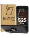 Bizon Case Hybrid Ring Samsung Galaxy S25 Edge kouřový s černým rámem