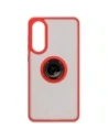 Kup Bizon Case Hybrid Ring Samsung Galaxy S25 Edge füstös piros kerettel - BIZ8879 - {ean13} - Sklep Home Screen