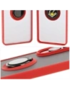 Buy Bizon Case Hybrid Ring Samsung Galaxy S25 Edge smoky with a red frame - BIZ8879 - {ean13} - Home Screen Store Europe