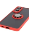 Kup Bizon Case Hybrid Ring Samsung Galaxy S25 Edge füstös piros kerettel - BIZ8879 - {ean13} - Sklep Home Screen