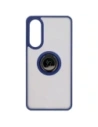 Buy Bizon Case Hybrid Ring Samsung Galaxy S25 Edge smoky with a dark blue frame - BIZ8880 - {ean13} - Home Screen Store Europe