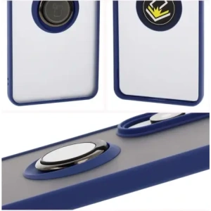 Kup Bizon Case Hybrid Ring Samsung Galaxy S25 Edge füstös színben, sötétkék kerettel - BIZ8880 - {ean13} - Sklep Home Screen