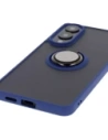 Buy Bizon Case Hybrid Ring Samsung Galaxy S25 Edge smoky with a dark blue frame - BIZ8880 - {ean13} - Home Screen Store Europe