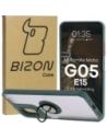 Bizon Case Hybrid Ring Motorola Moto G05 / E15 smoky with a dark green frame