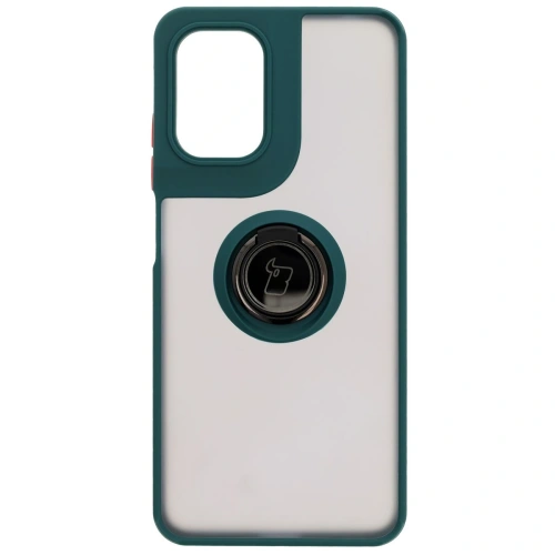 Buy Bizon Case Hybrid Ring Motorola Moto G05 / E15 smoky with a dark green frame - BIZ8881 - {ean13} - Home Screen Store Europe
