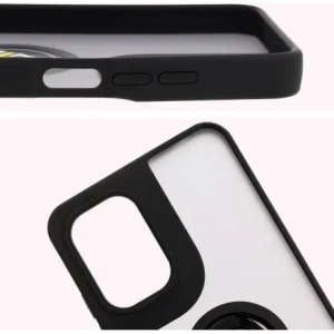 Kup Bizon Case Hybrid Ring Motorola Moto G05 / E15 füstös fekete kerettel - BIZ8882 - {ean13} - Sklep Home Screen