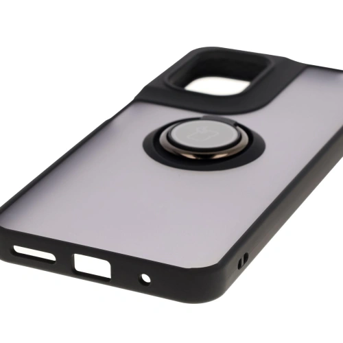 Kup Bizon Case Hybrid Ring Motorola Moto G05 / E15 fumuriu cu un cadru negru - BIZ8882 - {ean13} - Sklep Home Screen