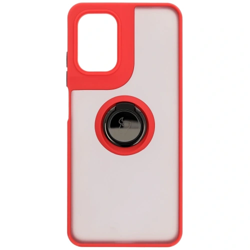 Kup Bizon Case Hybrid Ring Motorola Moto G05 / E15 kouřový s červeným rámem - BIZ8883 - {ean13} - Sklep Home Screen