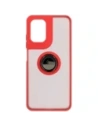 Kup Bizon Case Hybrid Ring Motorola Moto G05 / E15 fumuriu cu un cadru roșu - BIZ8883 - {ean13} - Sklep Home Screen