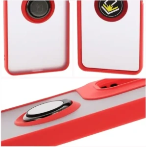 Buy Bizon Case Hybrid Ring Motorola Moto G05 / E15 smoky with a red frame - BIZ8883 - {ean13} - Home Screen Store Europe