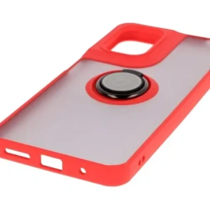 Buy Bizon Case Hybrid Ring Motorola Moto G05 / E15 smoky with a red frame - BIZ8883 - {ean13} - Home Screen Store Europe