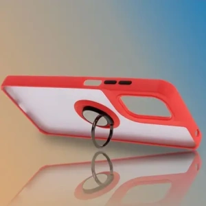 Buy Bizon Case Hybrid Ring Motorola Moto G05 / E15 smoky with a red frame - BIZ8883 - {ean13} - Home Screen Store Europe