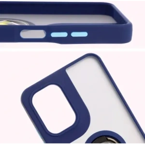 Buy Bizon Case Hybrid Ring Motorola Moto G05 / E15 smoky with a dark blue frame - BIZ8884 - {ean13} - Home Screen Store Europe