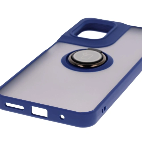 Kup Bizon Case Hybrid Ring Motorola Moto G05 / E15 füstös sötétkék kerettel - BIZ8884 - {ean13} - Sklep Home Screen