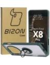 Kup Etui z uchwytem na palec Bizon Case Hybrid Ring do Oppo Find X8 Pro przydymione z ciemnozieloną ramką - BIZ8885 - {ean13} - Sklep Home Screen
