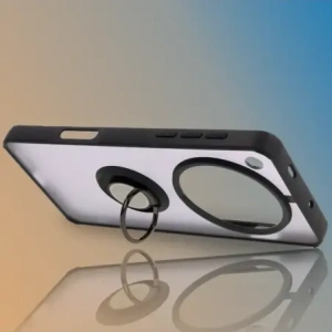 Bizon Case Hybrid Ring Oppo Find X8 Pro kouřový s černým rámem
