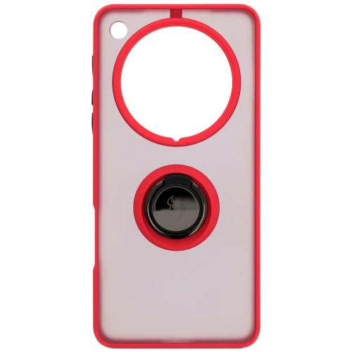 Kup Bizon Case Hybrid Ring Oppo Find X8 Pro fumuriu cu un cadru roșu - BIZ8887 - {ean13} - Sklep Home Screen