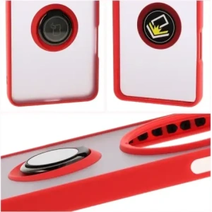Kup Etui z uchwytem na palec Bizon Case Hybrid Ring do Oppo Find X8 Pro przydymione z czerwoną ramką - BIZ8887 - {ean13} - Sklep Home Screen