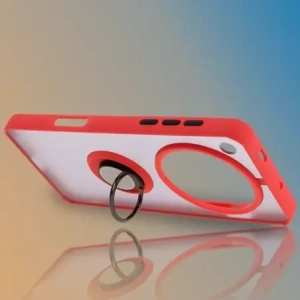Kup Bizon Case Hybrid Ring Oppo Find X8 Pro fumuriu cu un cadru roșu - BIZ8887 - {ean13} - Sklep Home Screen