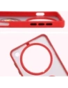 Kup Bizon Case Hybrid Ring Oppo Find X8 Pro fumuriu cu un cadru roșu - BIZ8887 - {ean13} - Sklep Home Screen