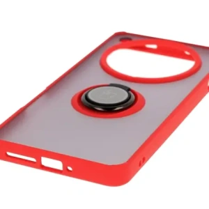 Kup Bizon Case Hybrid Ring Oppo Find X8 Pro fumuriu cu un cadru roșu - BIZ8887 - {ean13} - Sklep Home Screen