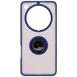 Kup Etui z uchwytem na palec Bizon Case Hybrid Ring do Oppo Find X8 Pro przydymione z granatową ramką - BIZ8888 - {ean13} - Sklep Home Screen