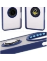 Kup Husa hibridă Bizon pentru Oppo Find X8 Pro, fumurie cu un cadru albastru închis. - BIZ8888 - {ean13} - Sklep Home Screen