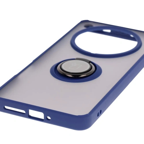 Kup Bizon Case Hybrid Ring Oppo Find X8 Pro füstös, sötétkék kerettel - BIZ8888 - {ean13} - Sklep Home Screen