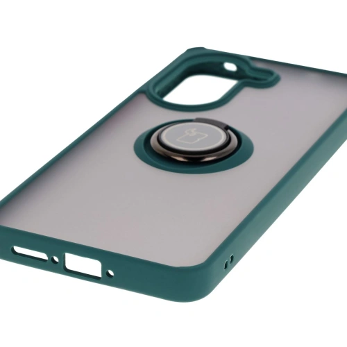 Buy Bizon Case Hybrid Ring Xiaomi Poco X7 Pro smoky with a dark green frame - BIZ8889 - {ean13} - Home Screen Store Europe