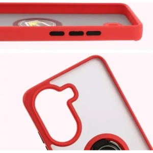 Kup Bizon Case Hybrid Ring Xiaomi Poco X7 Pro fumuriu cu un cadru roșu - BIZ8890 - {ean13} - Sklep Home Screen